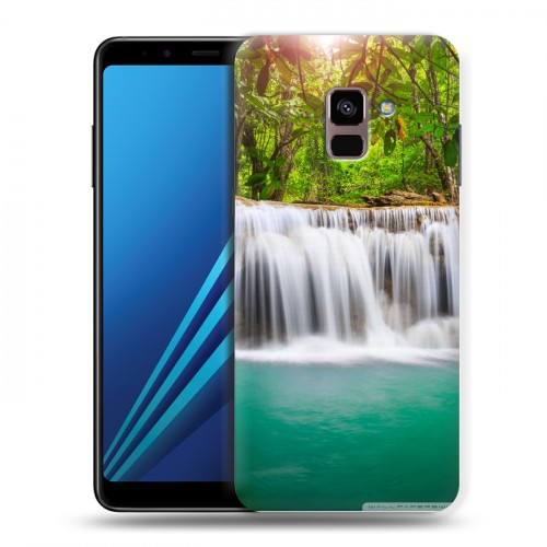 Дизайнерский пластиковый чехол для Samsung Galaxy A8 Plus (2018) Водопады