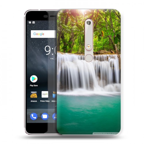 Дизайнерский пластиковый чехол для Nokia 6 (2018) Водопады