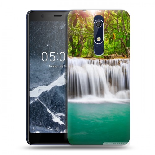 Дизайнерский пластиковый чехол для Nokia 5.1 Водопады