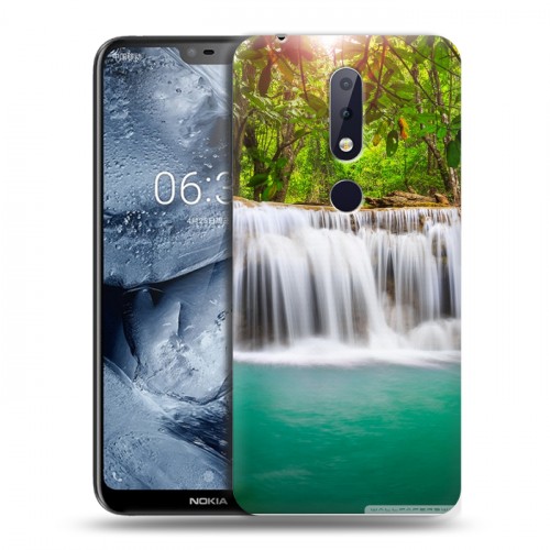 Дизайнерский силиконовый чехол для Nokia 6.1 Plus Водопады