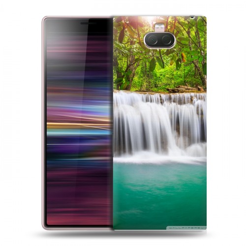 Дизайнерский силиконовый чехол для Sony Xperia 10 Водопады