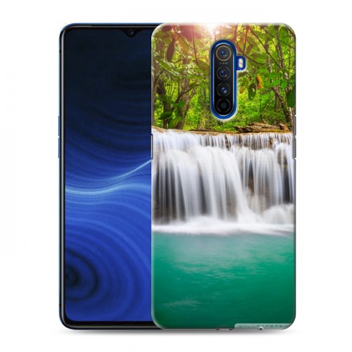 Дизайнерский силиконовый с усиленными углами чехол для Realme X2 Pro Водопады