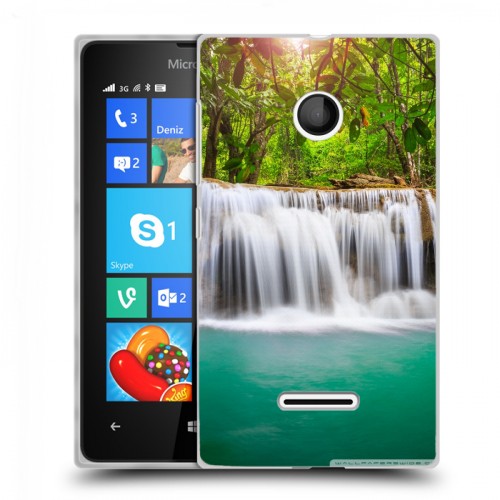 Дизайнерский пластиковый чехол для Microsoft Lumia 435 Водопады