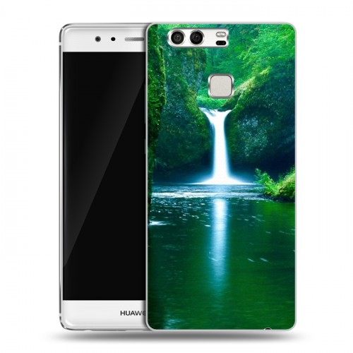 Дизайнерский силиконовый чехол для Huawei P9 Водопады
