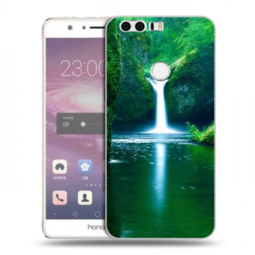 Дизайнерский пластиковый чехол для Huawei Honor 8 Водопады