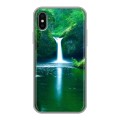 Дизайнерский силиконовый чехол для Iphone x10 Водопады