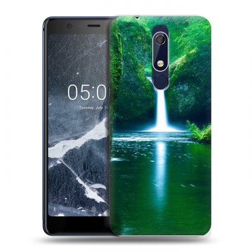 Дизайнерский пластиковый чехол для Nokia 5.1 Водопады