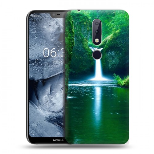 Дизайнерский силиконовый чехол для Nokia 6.1 Plus Водопады