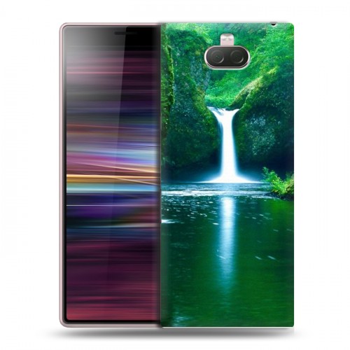 Дизайнерский силиконовый чехол для Sony Xperia 10 Водопады