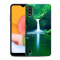 Дизайнерский силиконовый чехол для Samsung Galaxy M01 Водопады