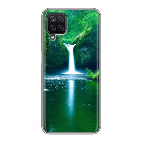 Дизайнерский силиконовый чехол для Samsung Galaxy A12 Водопады