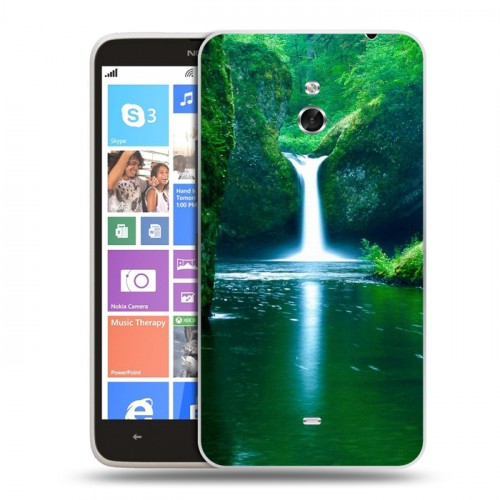 Дизайнерский пластиковый чехол для Nokia Lumia 1320 Водопады