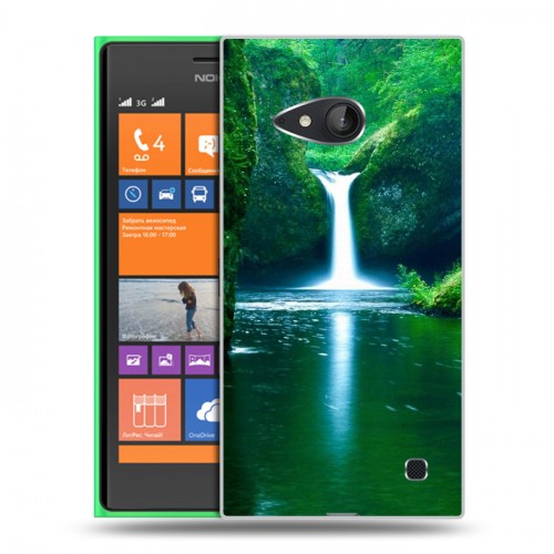 Дизайнерский пластиковый чехол для Nokia Lumia 730/735 Водопады