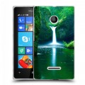 Дизайнерский пластиковый чехол для Microsoft Lumia 435 Водопады