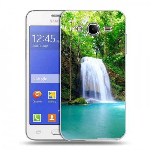 Дизайнерский пластиковый чехол для Samsung Galaxy J7 Водопады