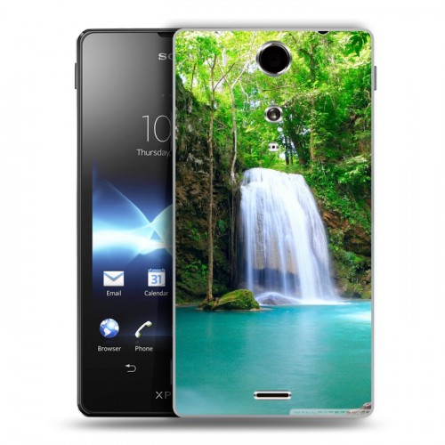 Дизайнерский пластиковый чехол для Sony Xperia TX Водопады