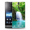 Дизайнерский пластиковый чехол для Sony Xperia S Водопады