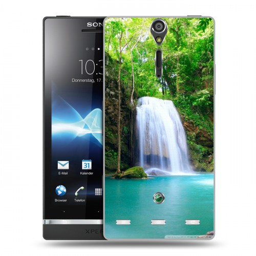 Дизайнерский пластиковый чехол для Sony Xperia S Водопады