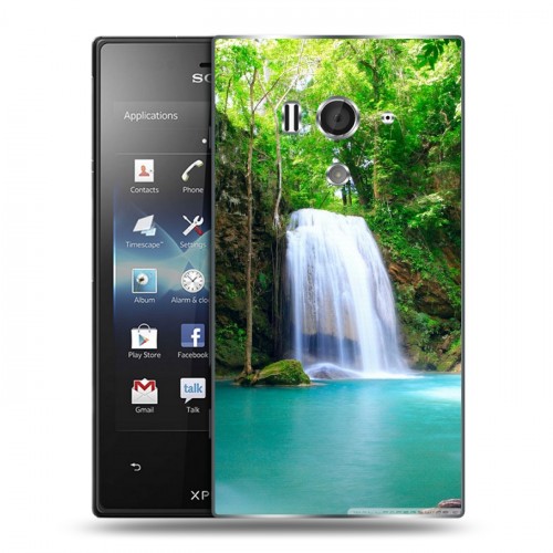 Дизайнерский пластиковый чехол для Sony Xperia acro S Водопады