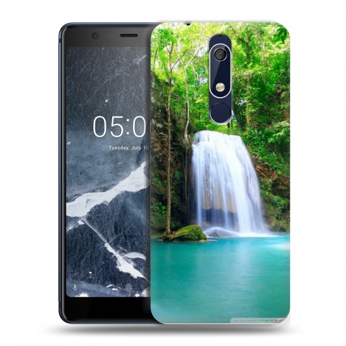 Дизайнерский пластиковый чехол для Nokia 5.1 Водопады