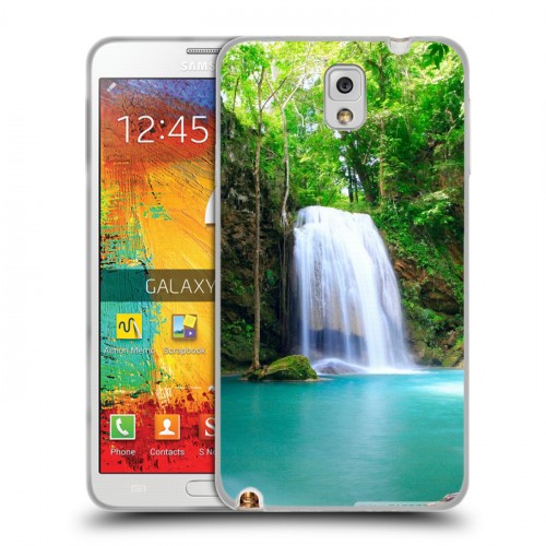 Дизайнерский пластиковый чехол для Samsung Galaxy Note 3 Водопады