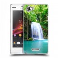 Дизайнерский пластиковый чехол для Sony Xperia L Водопады