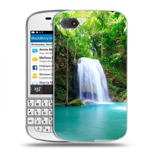 Дизайнерский пластиковый чехол для BlackBerry Q10 Водопады