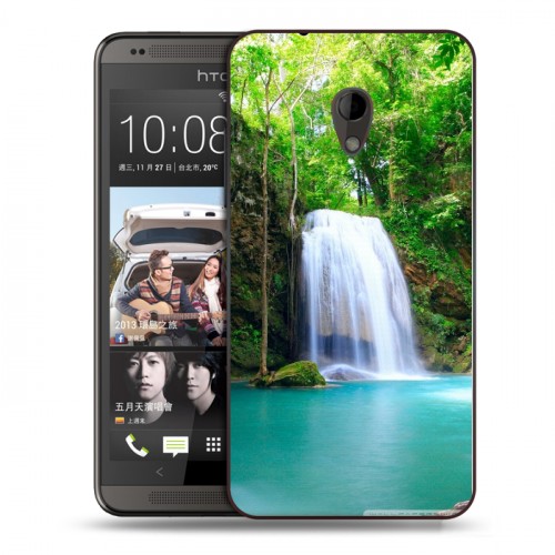 Дизайнерский пластиковый чехол для HTC Desire 700 Водопады