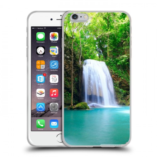 Дизайнерский силиконовый чехол для Iphone 6 Plus/6s Plus Водопады