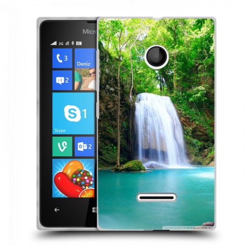 Дизайнерский пластиковый чехол для Microsoft Lumia 435 Водопады