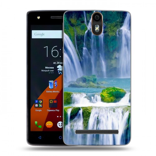 Дизайнерский силиконовый чехол для Wileyfox Storm Водопады