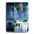 Дизайнерский пластиковый чехол для Nokia 8 Водопады