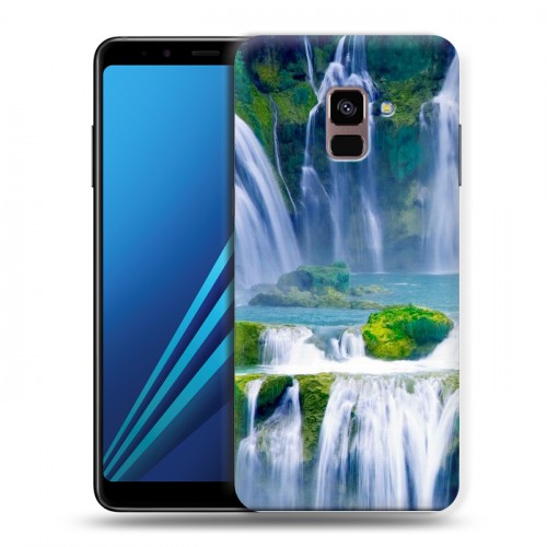 Дизайнерский пластиковый чехол для Samsung Galaxy A8 Plus (2018) Водопады