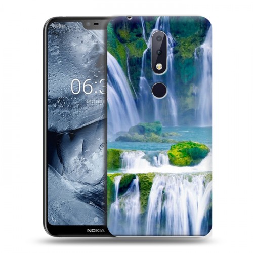 Дизайнерский силиконовый чехол для Nokia 6.1 Plus Водопады