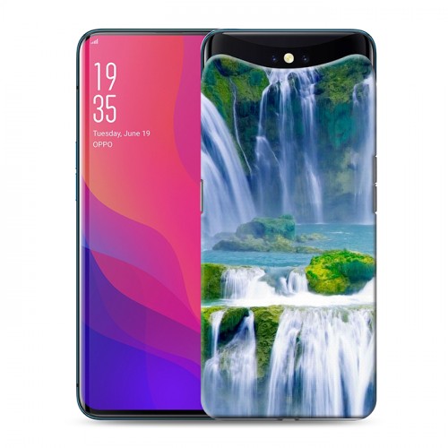 Дизайнерский силиконовый чехол для OPPO Find X Водопады