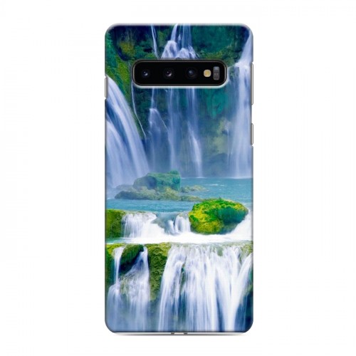 Дизайнерский силиконовый чехол для Samsung Galaxy S10 Водопады