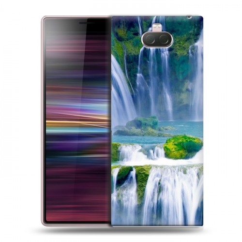 Дизайнерский силиконовый чехол для Sony Xperia 10 Водопады