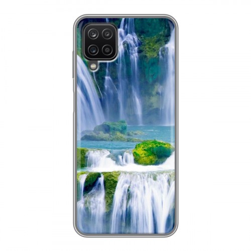 Дизайнерский силиконовый чехол для Samsung Galaxy A12 Водопады