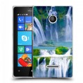 Дизайнерский пластиковый чехол для Microsoft Lumia 435 Водопады