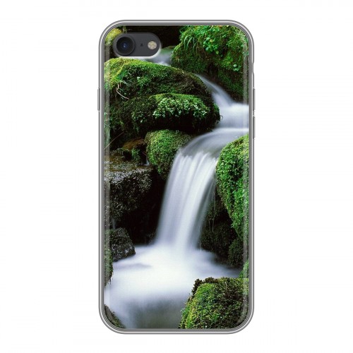 Дизайнерский силиконовый с усиленными углами чехол для Iphone 7 Водопады