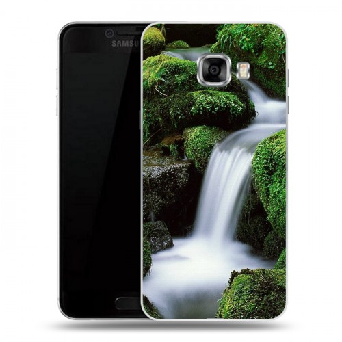 Дизайнерский пластиковый чехол для Samsung Galaxy C5 Водопады