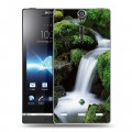 Дизайнерский пластиковый чехол для Sony Xperia S Водопады