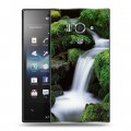 Дизайнерский пластиковый чехол для Sony Xperia acro S Водопады