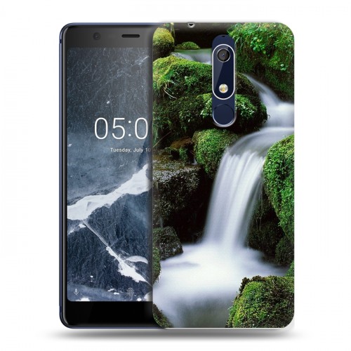 Дизайнерский пластиковый чехол для Nokia 5.1 Водопады