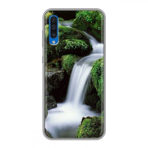 Дизайнерский силиконовый чехол для Samsung Galaxy A50 Водопады
