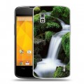 Дизайнерский пластиковый чехол для LG Google Nexus 4 Водопады