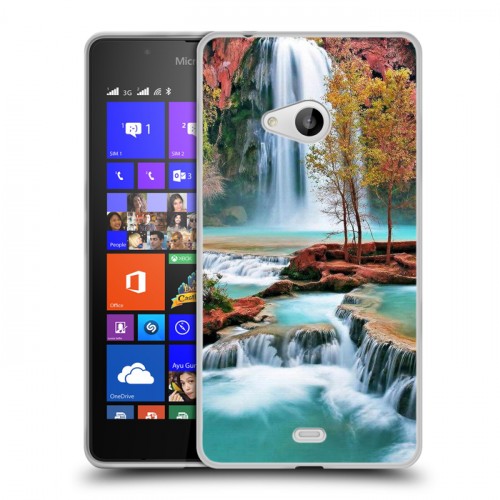 Дизайнерский пластиковый чехол для Microsoft Lumia 540 Водопады