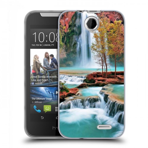 Дизайнерский силиконовый чехол для HTC Desire 310 Водопады