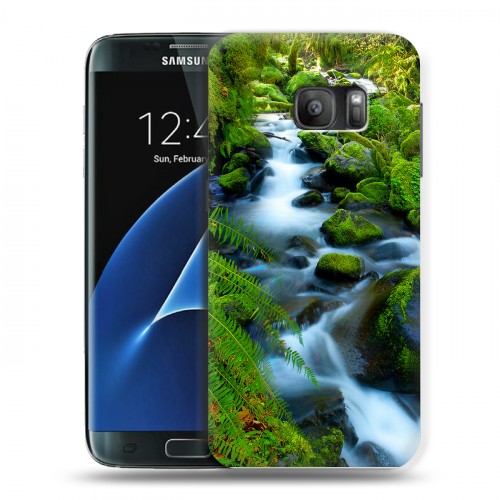 Дизайнерский силиконовый с усиленными углами чехол для Samsung Galaxy S7 Водопады