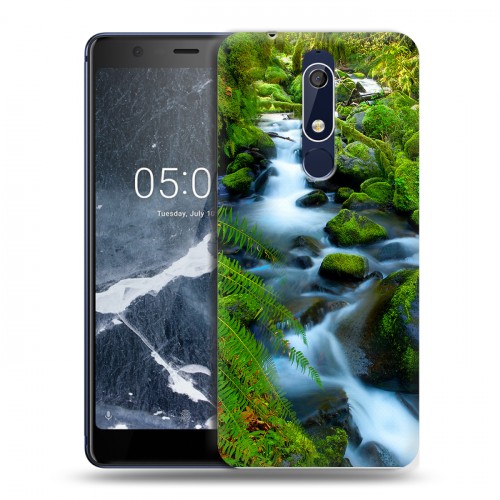 Дизайнерский пластиковый чехол для Nokia 5.1 Водопады